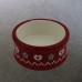 Red Ceramic Pillar Candle Holders - For 5cm Advent & Pillar Candles